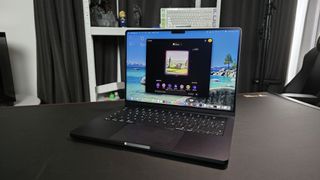 Apple MacBook Pro 14-inch (M5, 2025) in recording studio