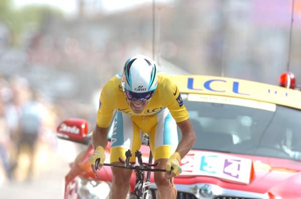 Contador was pushed all the way by Schleck