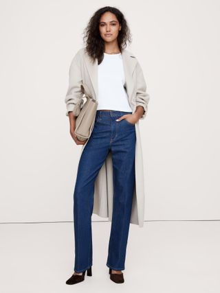 Banana Republic, Jeans Bootcut Slim de Cintura Alta