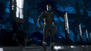 Black Panther in the vibranium mines