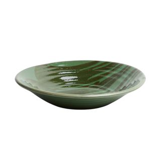 Large Glazed Terracotta Serving Bowl