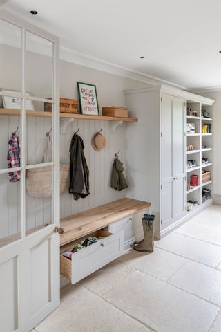 panelling is a good idea for a boot room