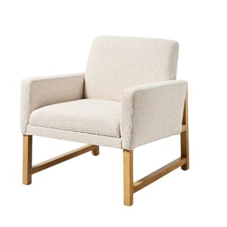 Boucle Upholstered Accent Arm Chair