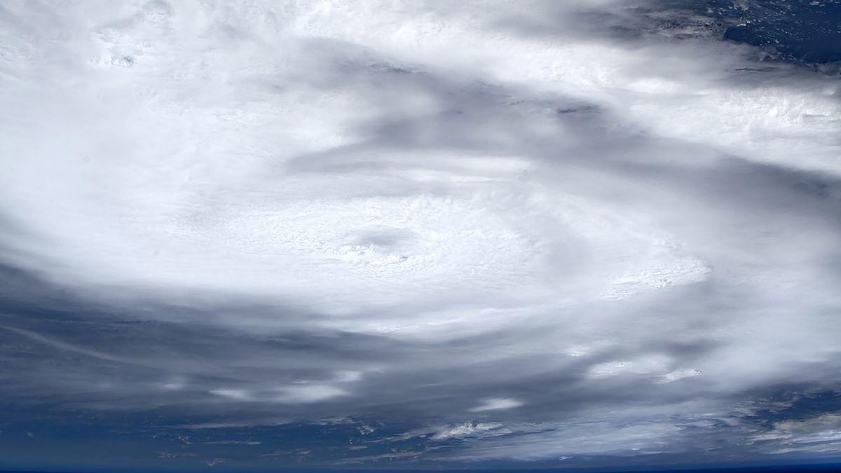 European Space Agency astronaut Luca Parmitano shared this view of Hurricane Dorian from the International Space Station on Sept. 1, 2019.