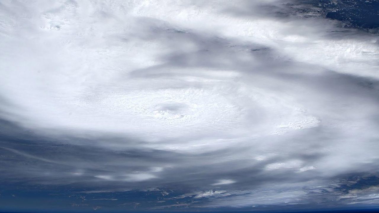 European Space Agency astronaut Luca Parmitano shared this view of Hurricane Dorian from the International Space Station on Sept. 1, 2019.