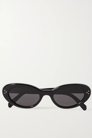 Celine Oval-Frame Acetate Sunglasses