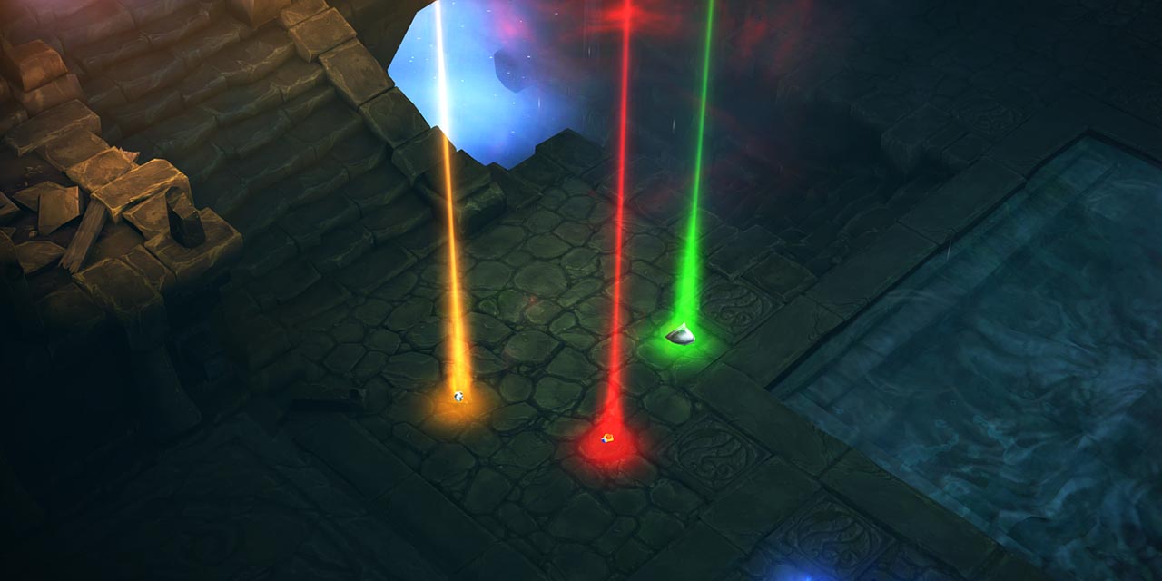 Diablo 3's loot colours.