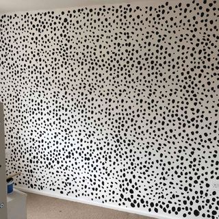 spot painted wall