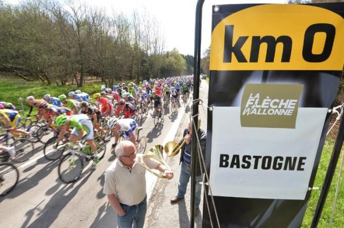 The start of La Fl&egrave;che Wallonne