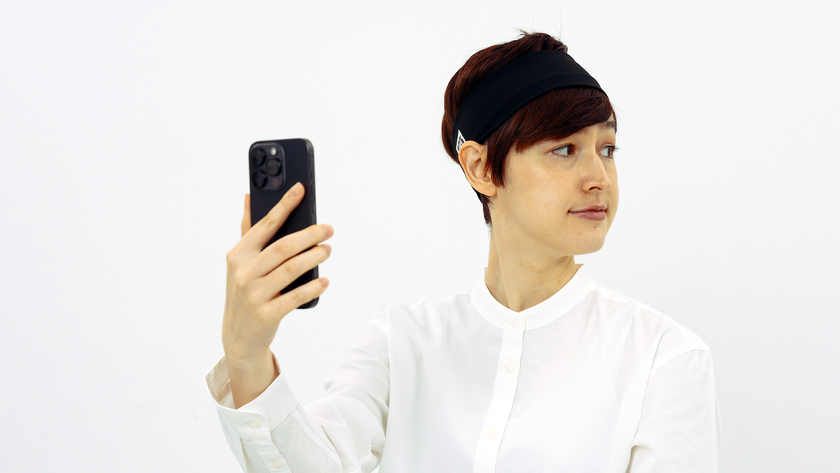 A young person scanning their ears with the Final Audio TONALITE app