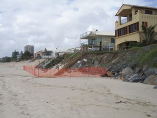 Erosion at Palm Beach on Australia's Gold Coast.