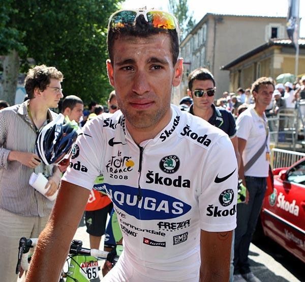Vincenzo Nibali (Liquigas) looked beat despite the 15 extra minutes that he and the peloton took.