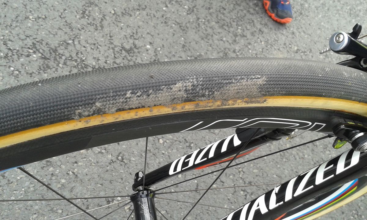 Peter Sagan has opted for wider than usual tyres