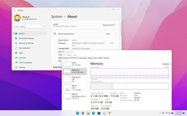 how to check swap memory in windows 11