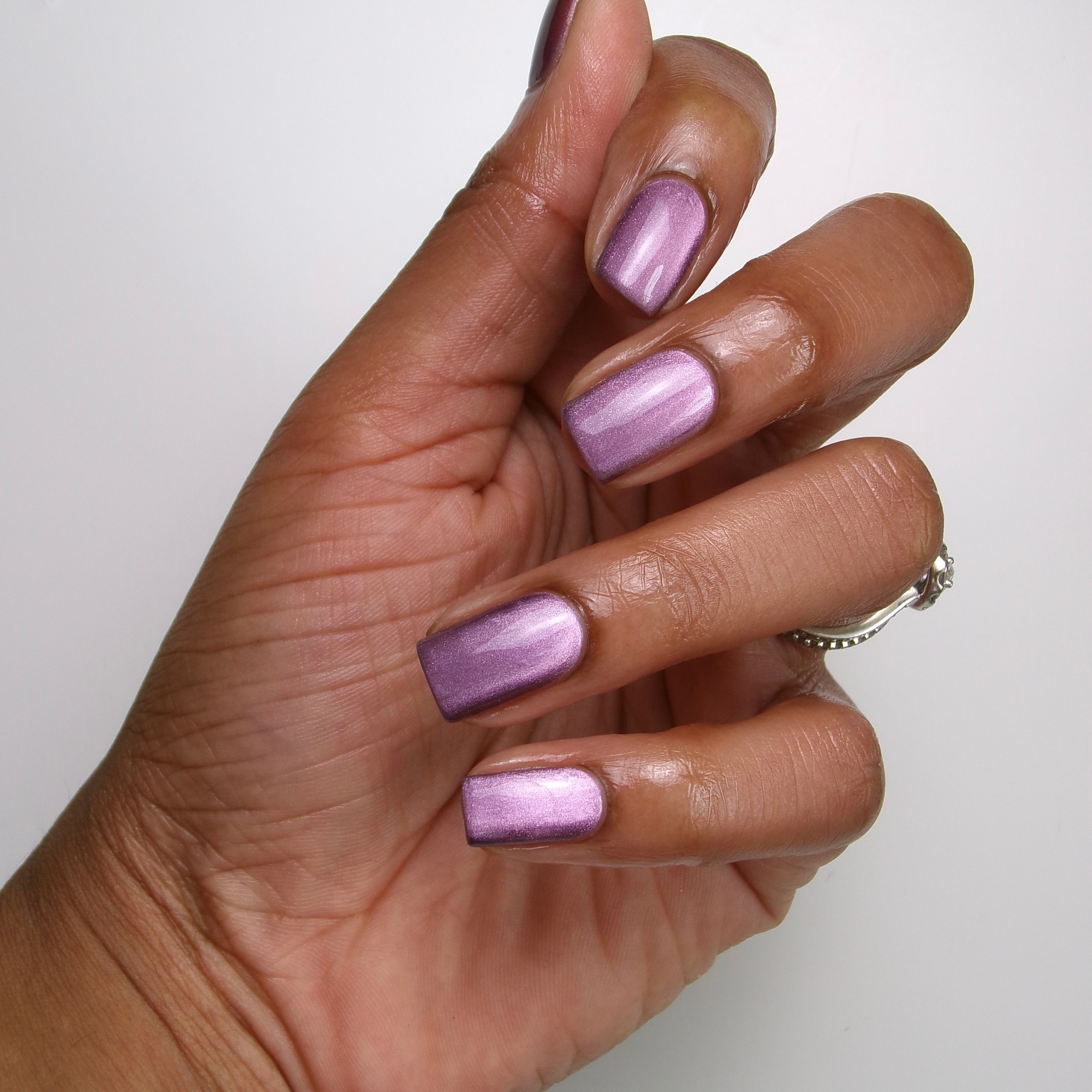 purple manicure