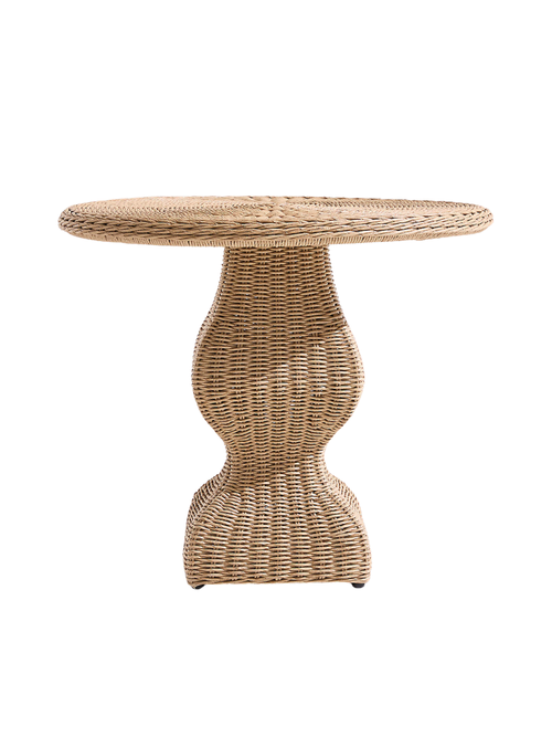 The Felix Wicker Outdoor Accent Table by Jake Arnold