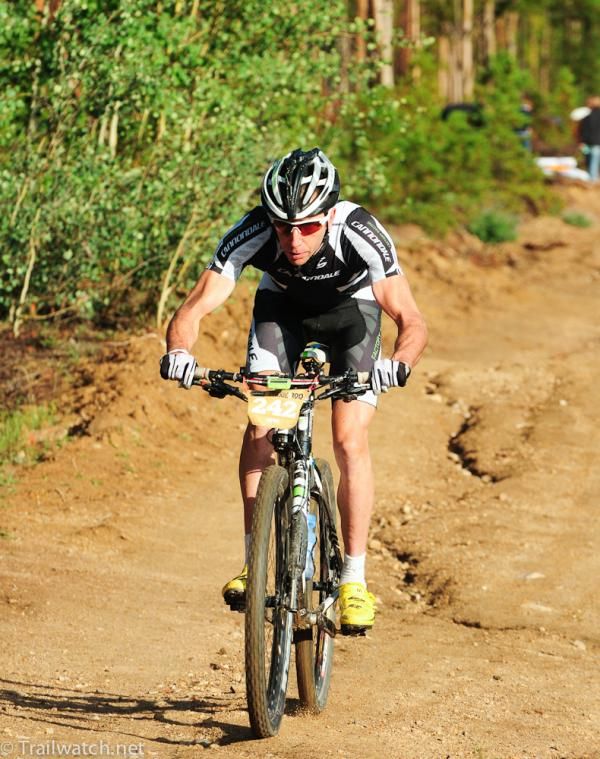 Jeremiah Bishop (Cannondale) descends Powerline