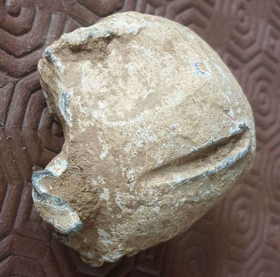 Found at the site of the Battle of Northampton, this lead ball is thought to be the oldest surviving cannonball in England.