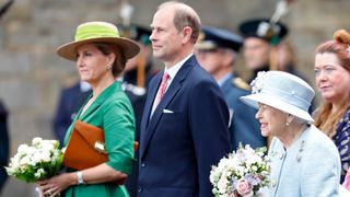 Sophie, Countess of Wessex, Prince Edward, Earl of Wessex and Queen Elizabeth II attend The Ceremony of the Keys