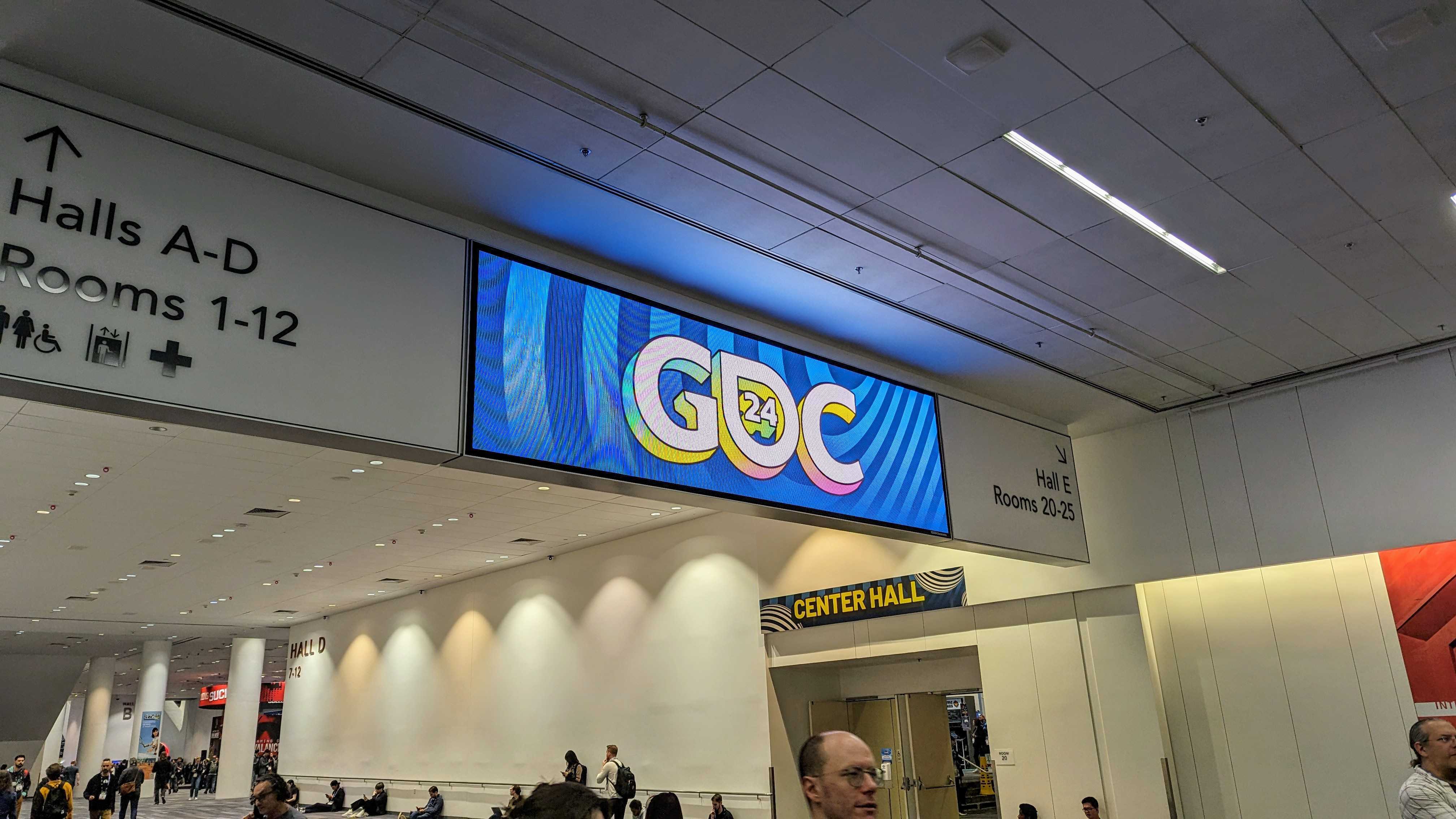 Image of the GDC logo at GDC 2024.