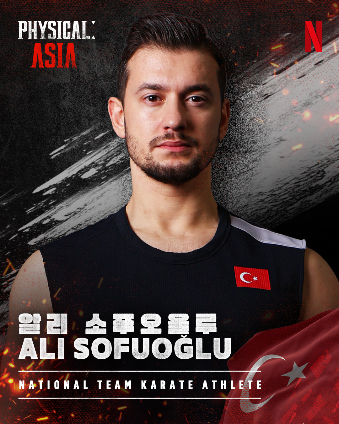 Ali Sofuoglu's portrait for Netflix's 'Physical: Asia.'