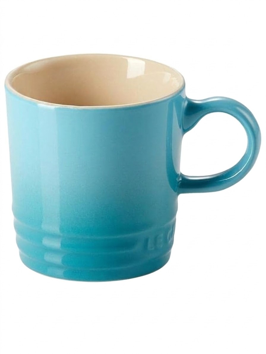 Turquoise Le Creuset coffee cup