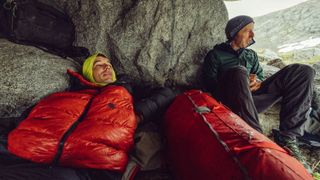 Alex Honnold and Tommy Caldwell bivying in the Devil's Climb