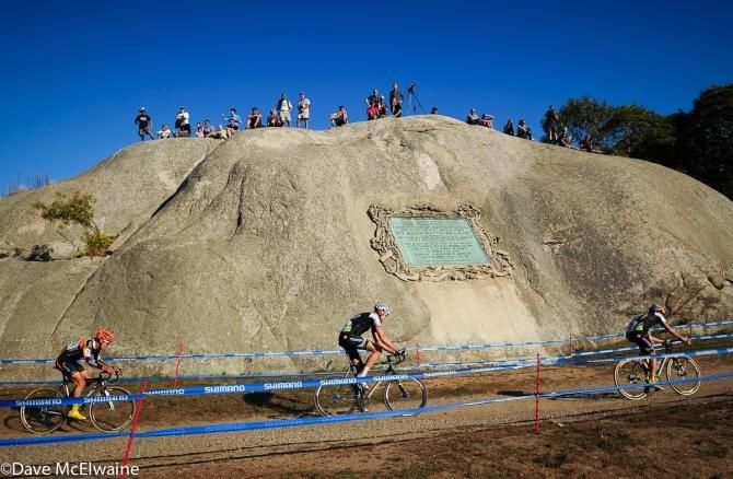 Cannondale teammates Tim Johnson and Ryan Trebon trying to hunt down Driscoll