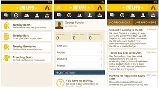 UnTappd Main Pages