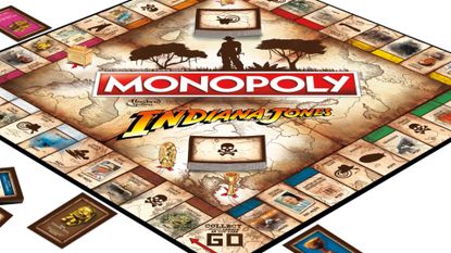 Monopoly: Indiana Jones Edition board closeup