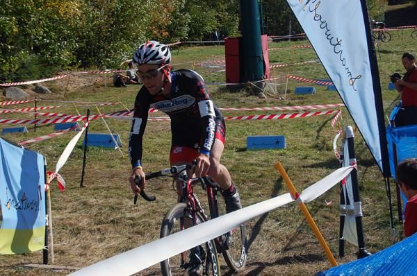 Justin Lindine, winner of the elite men's race.
