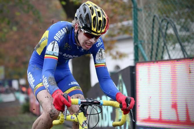 European junior champion Yannick Peeters soloed to victory at Superprestige Gavere