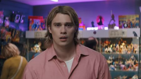 Adam looking emotional looking at the Sword of Power in Masters of the Universe.