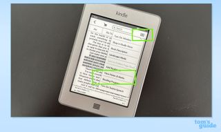 Kindle walkthrough showing how to add notes and highlights to books