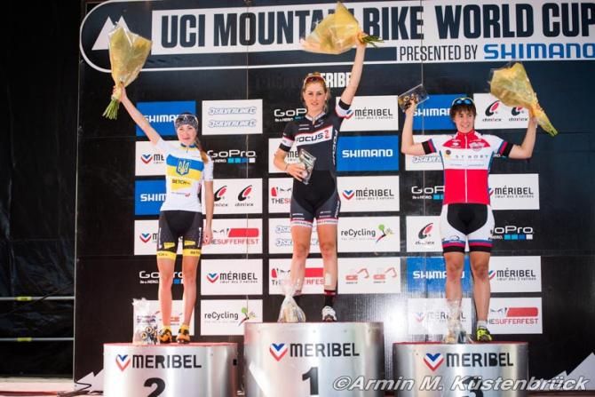 Podium: Yana Belomoina, Helen Grobert, Linda Indergand