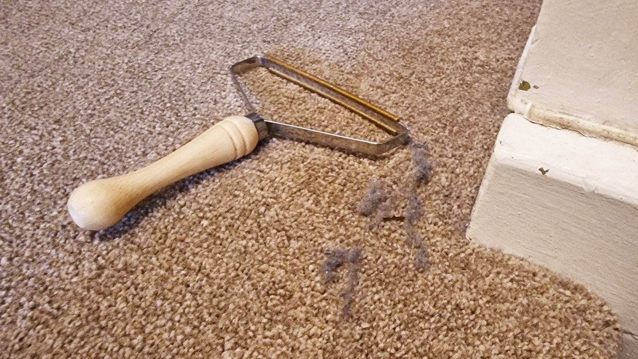 Carpet rake carpet cleaner