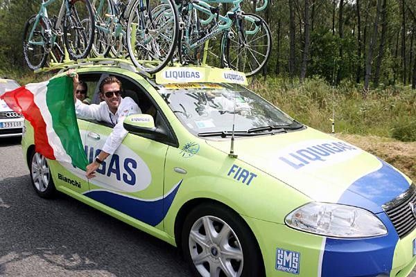 Mario Cipollini enjoys the Tour
