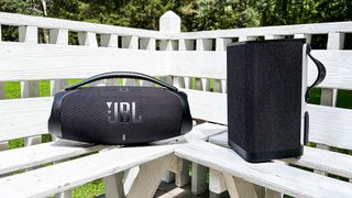 JBL Boombox 3 alongside UE Hyperboom