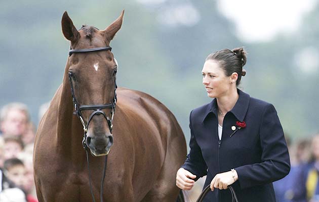 WOODSTOCK, ENGLAND - SEPTEMBER 11: British rider, Jeanette Brakewell takes part with her horse Over to You in trotting up at the vet inspection on the final day of the Blenheim FEI Petplan European Eventing Championship 2005 at Blenheim Palace on Septemer 11, 2005 near Woodstock, Oxfordshire, England. (Photo by Tim Graham/Getty Images)
