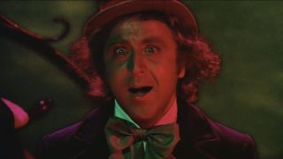 Gene Wilder having a freak out during the boat ride in Willy Wonka and the Chocolate Factory,