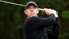 Rory McIlroy takes a shot at the Truist Championship
