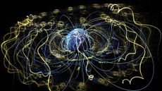 Around Earth, an invisible magnetic field traps electrons and other charged particles.