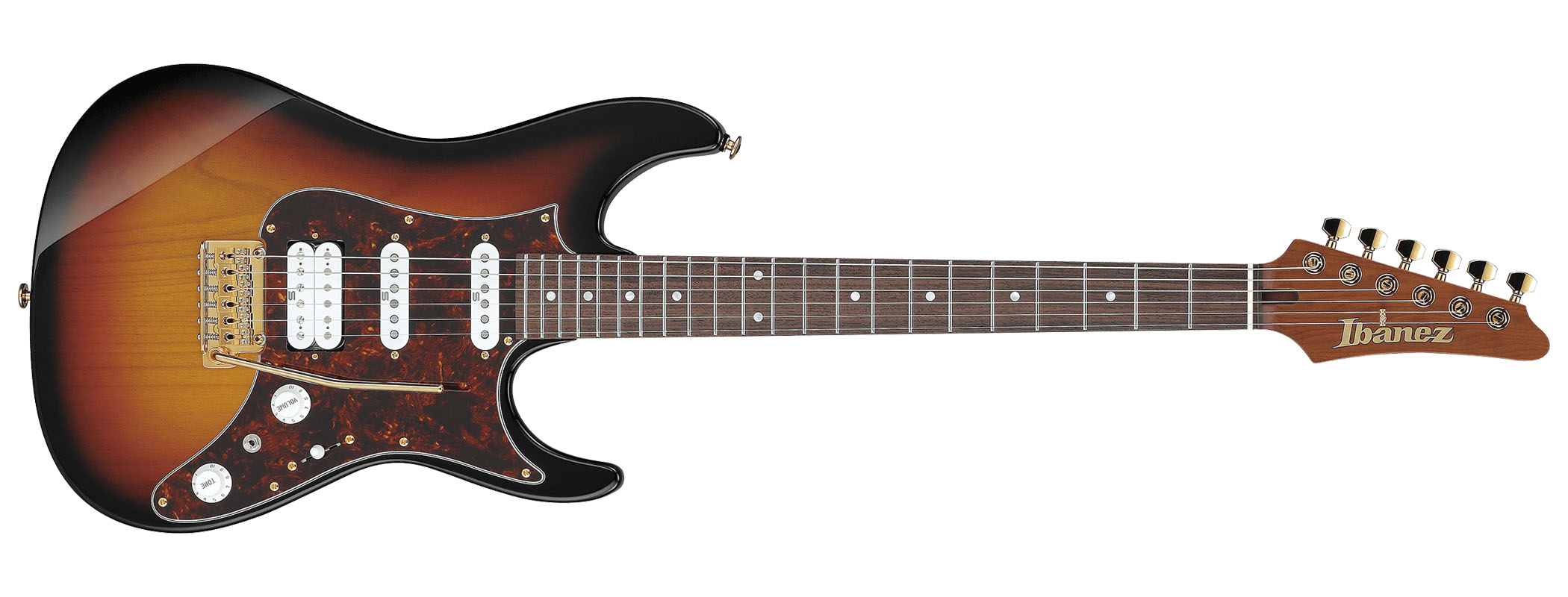 Ibanez GF1 Gaofunk signature model: exclusive to select territories in Asia, this new S-style for Chinese producer/guitarist Gaofunk has got some strong SRV vibes with its Tri Fade Burst and gold hardware
