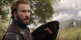 Captain America's new shield in Avengers: Infinity War.