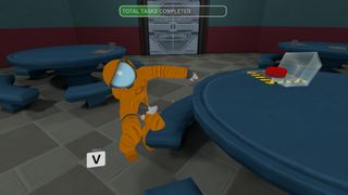 A screenshot of Among Us recreated in VR Chat.
