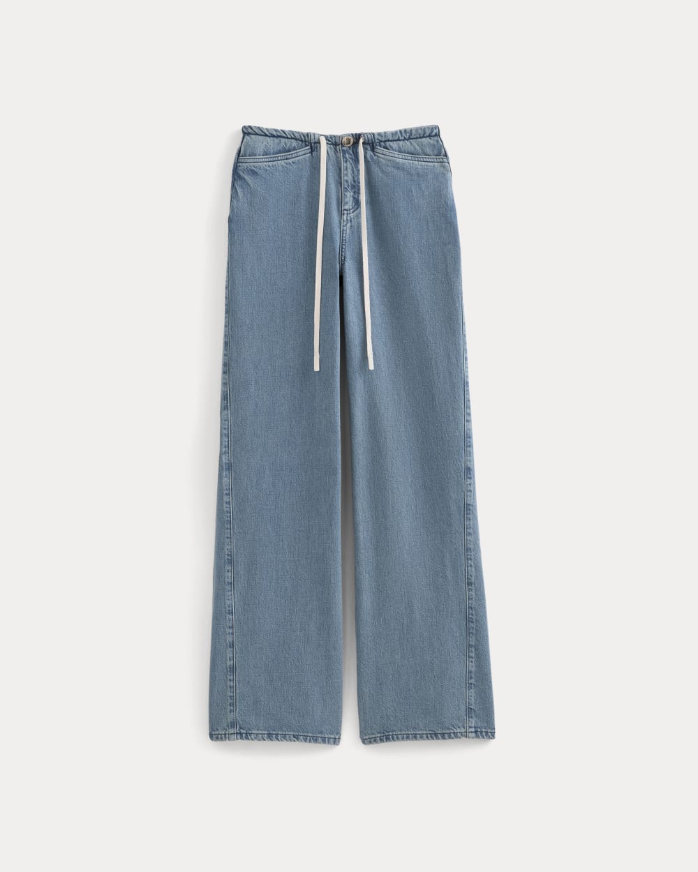 Low-Slung Tie-Front Jean | Medium Indigo - 23