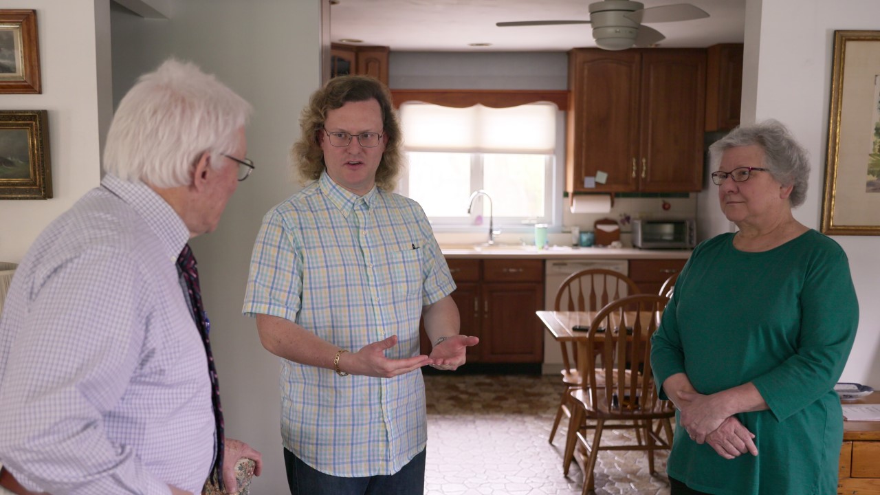 James Jones talks to his parents on Love on the Spectrum Season 3.