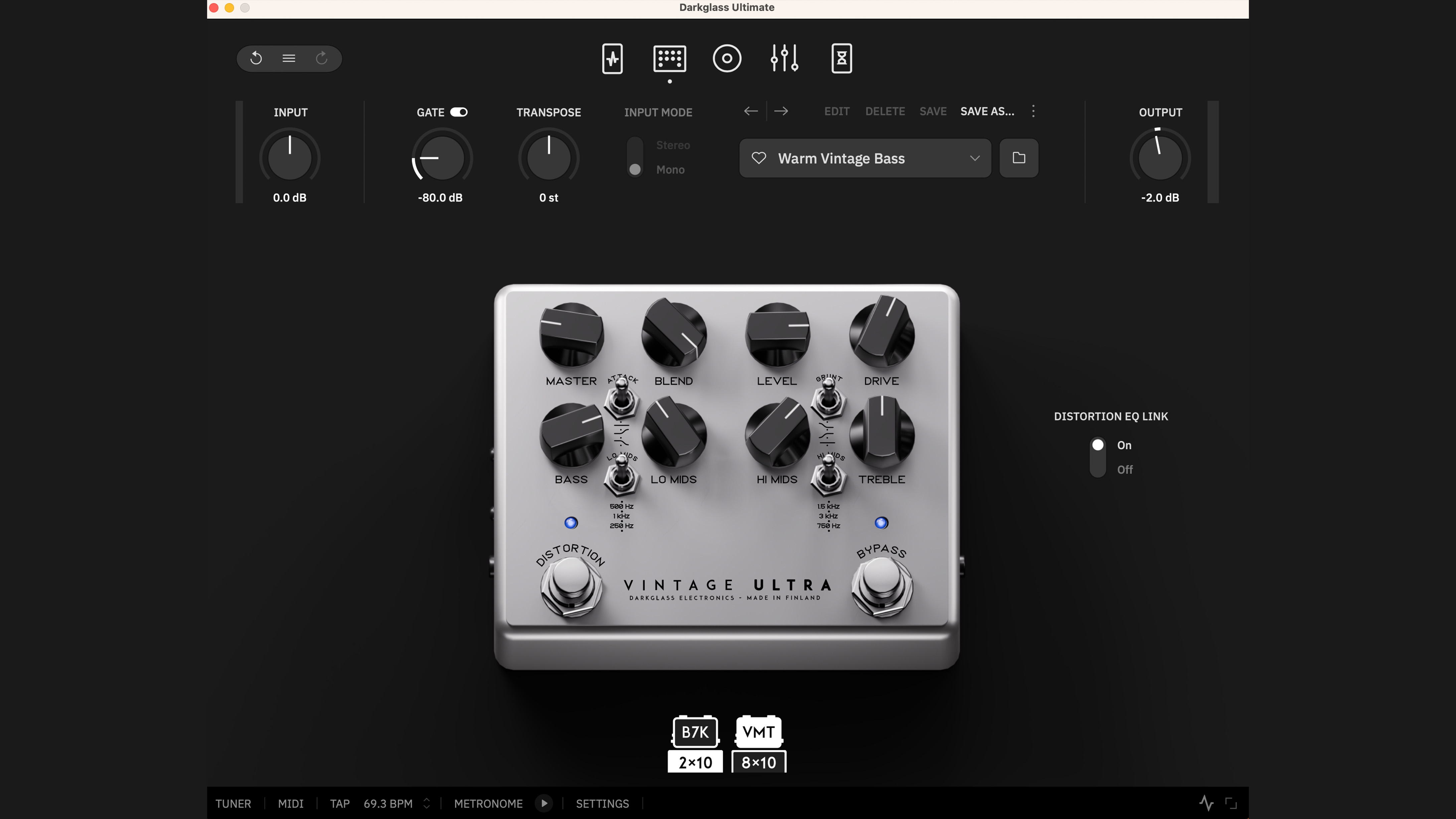 Neural DSP Darkglass plugin screenshots
