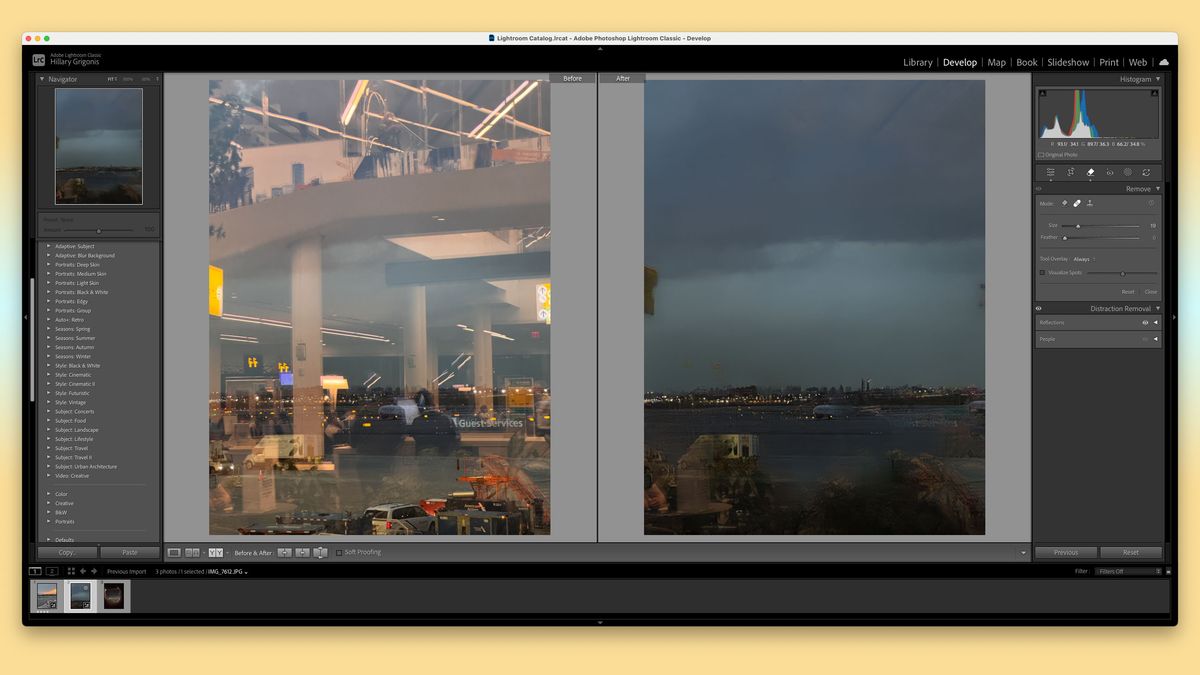 I was going to throw away this failed photo. Adobe Lightroom rescued it