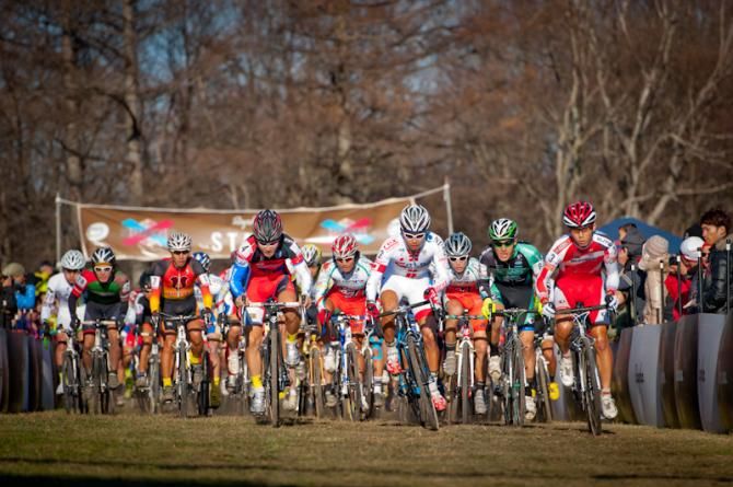 The race srart of Nobeyama Cyclo-cross 2013 Day2